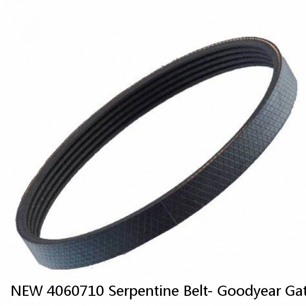 NEW 4060710 Serpentine Belt- Goodyear Gatorback The Quiet Belt