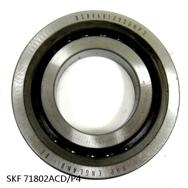 71802ACD/P4 SKF Super Precision,Super Precision Bearings,Super Precision Angular Contact,71800 Series,25 Degree Contact Angle #1 small image