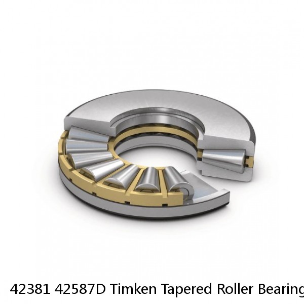42381 42587D Timken Tapered Roller Bearing Assembly