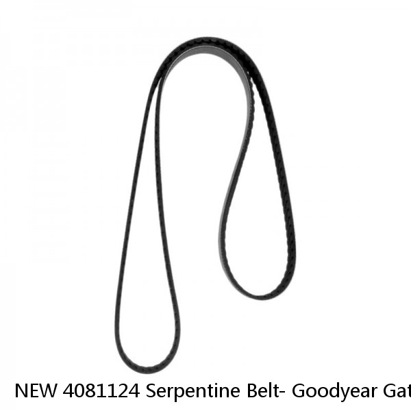 NEW 4081124 Serpentine Belt- Goodyear Gatorback The Quiet Belt