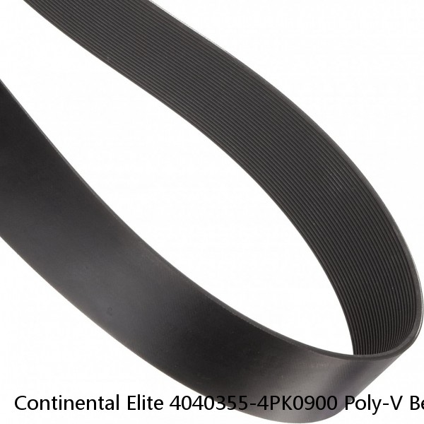 Continental Elite 4040355-4PK0900 Poly-V Belt Serpentine Belt Quiet Channel #1 image